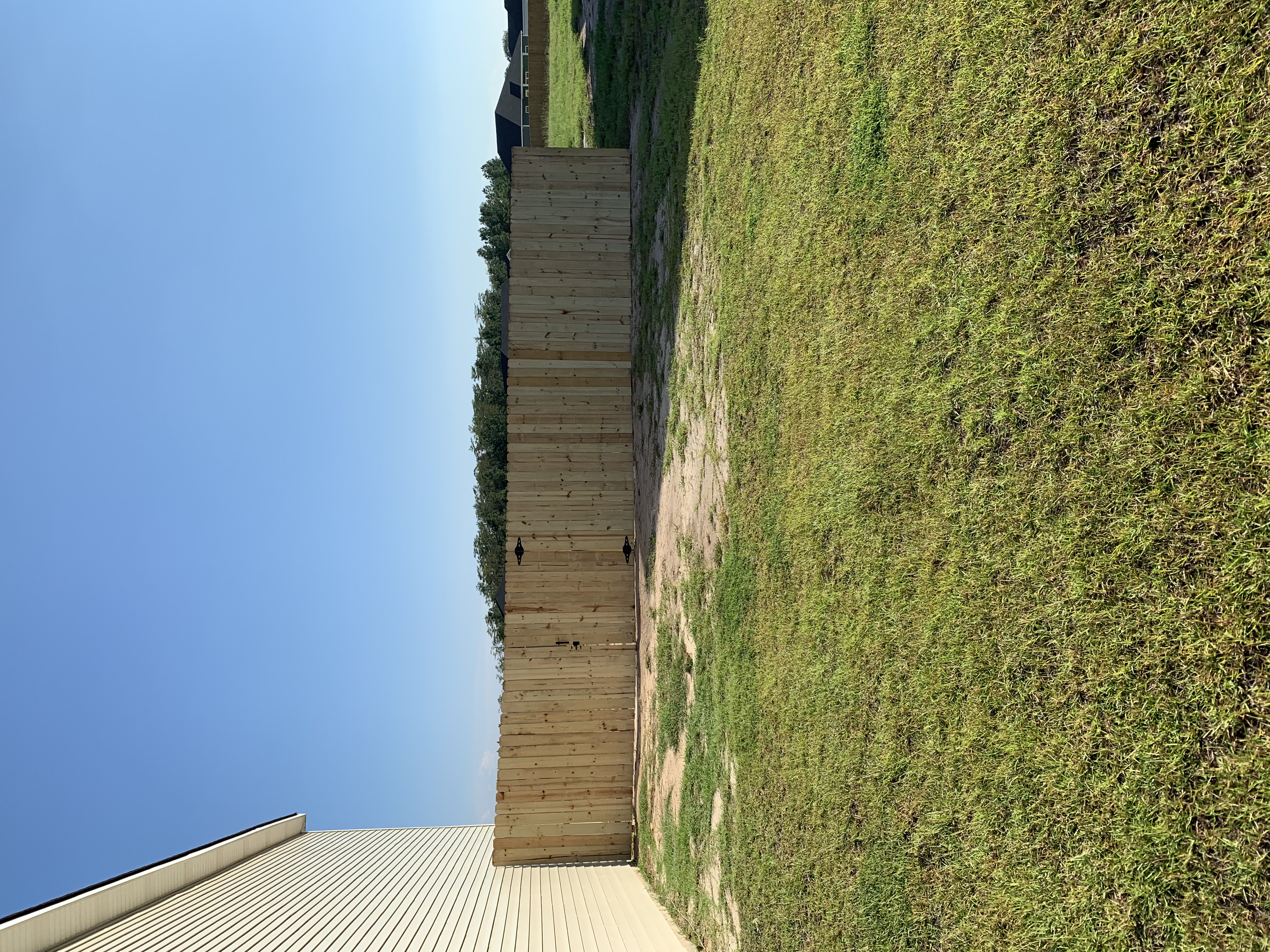Walthour Legacy Enterprises new wood fence and gate project, Hinesville GA
