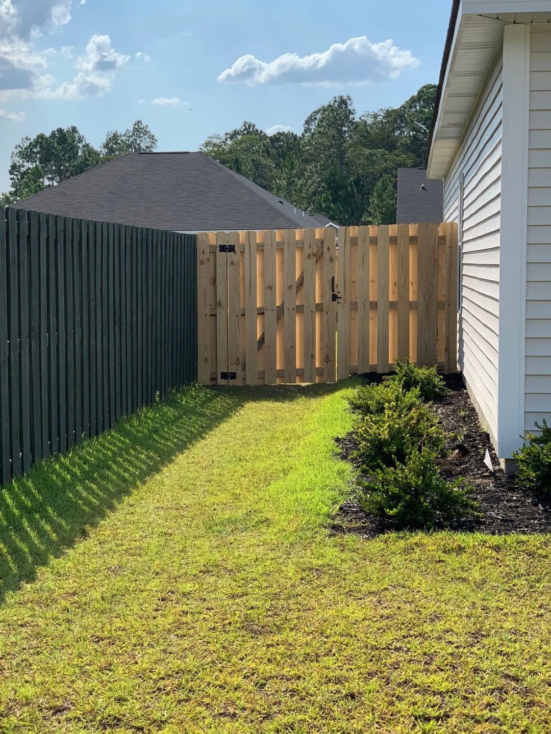 Walthour Legacy Enterprises side-yard gate project, Hinesville GA