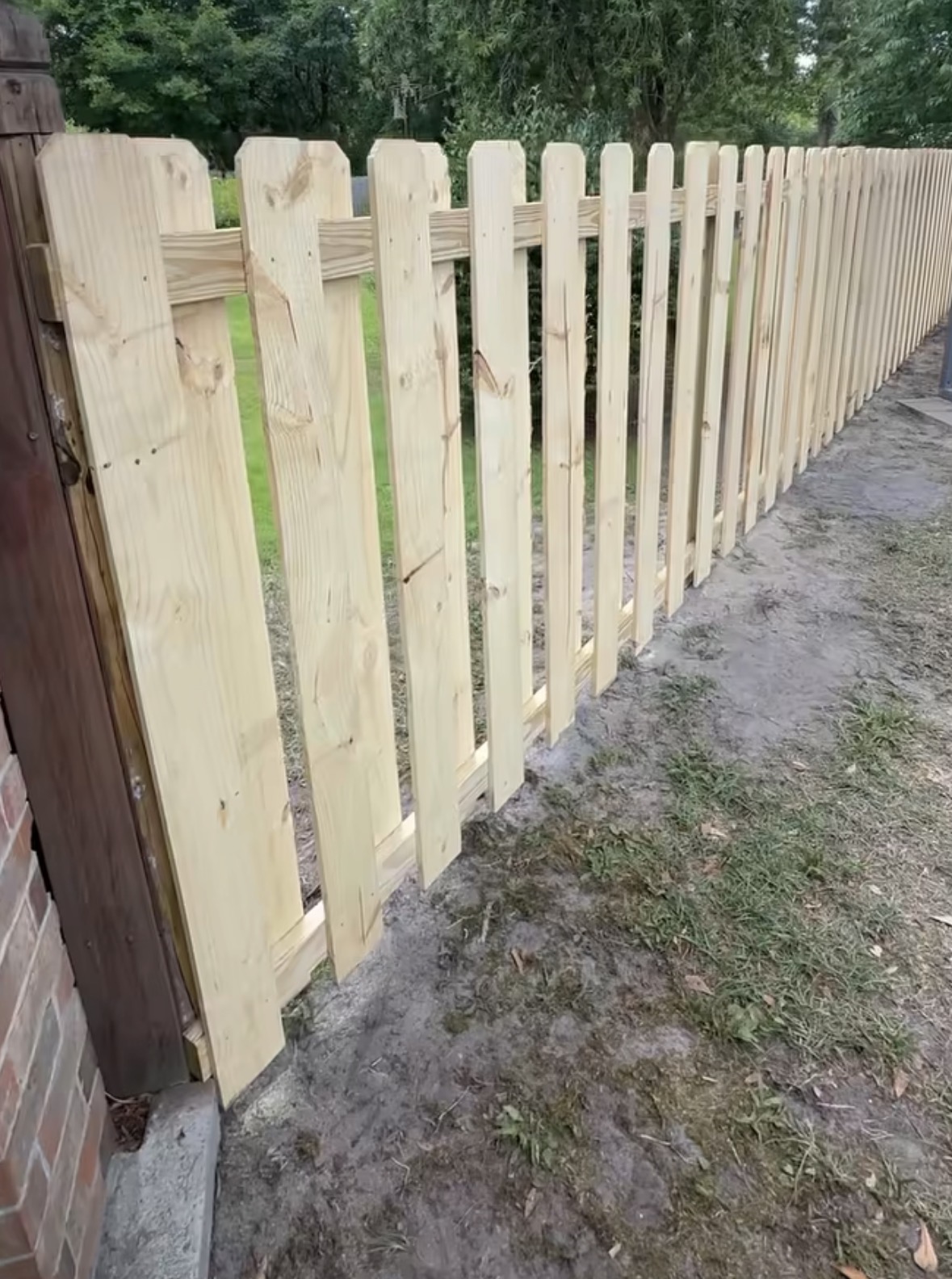 Walthour Legacy Enterprises fence project, Hinesville GA
