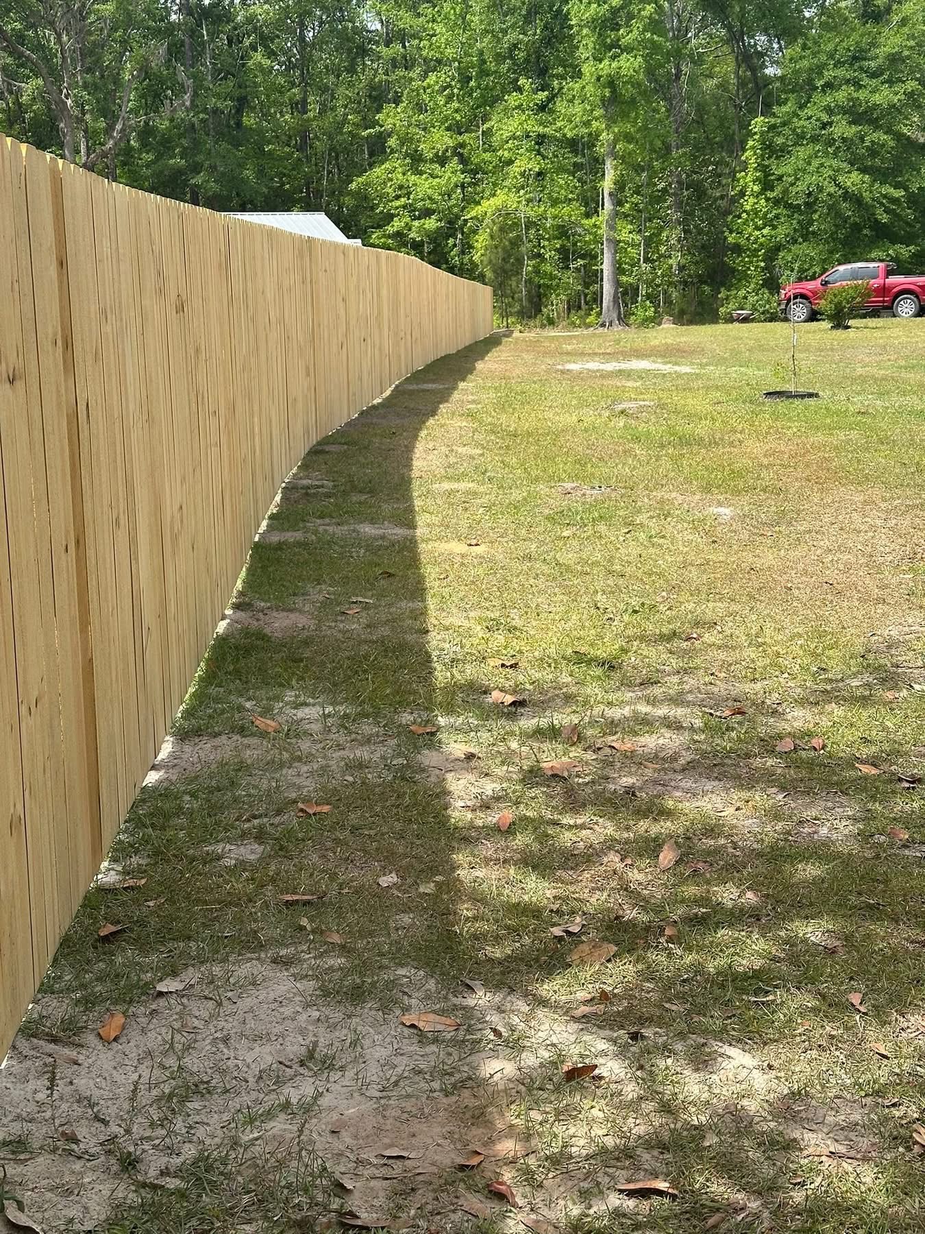 Walthour Legacy Enterprises fence project, Hinesville GA